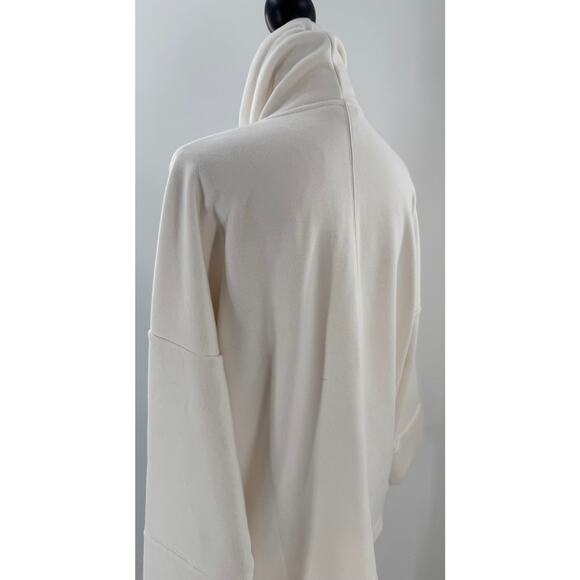 Athleta White Cozy Karma Mock Funnelneck Fleece Lined Sweatshirt Sweater S M - Picture 5 of 9